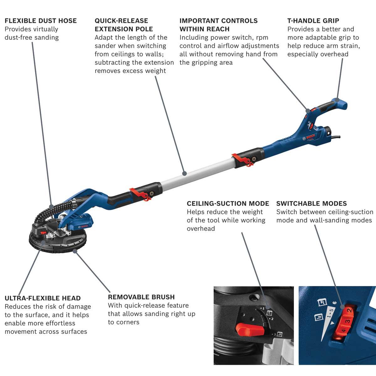 Bosch GTR55-85 Drywall Sander